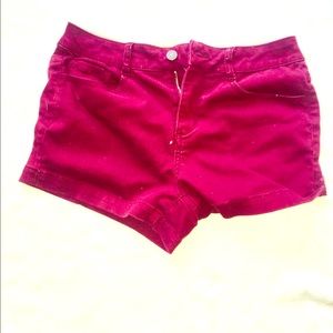 Maroon shorts
